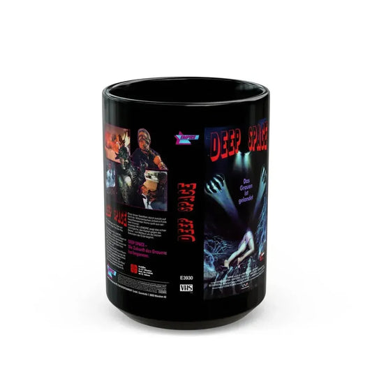 DEEP SPACE (VHS COVER) - Black Coffee Mug 15oz - Go Mug Yourself