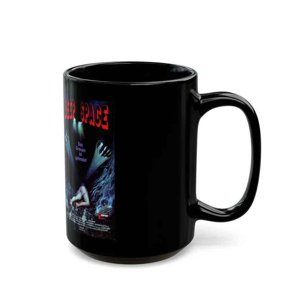 DEEP SPACE (VHS COVER) - Black Coffee Mug-Go Mug Yourself