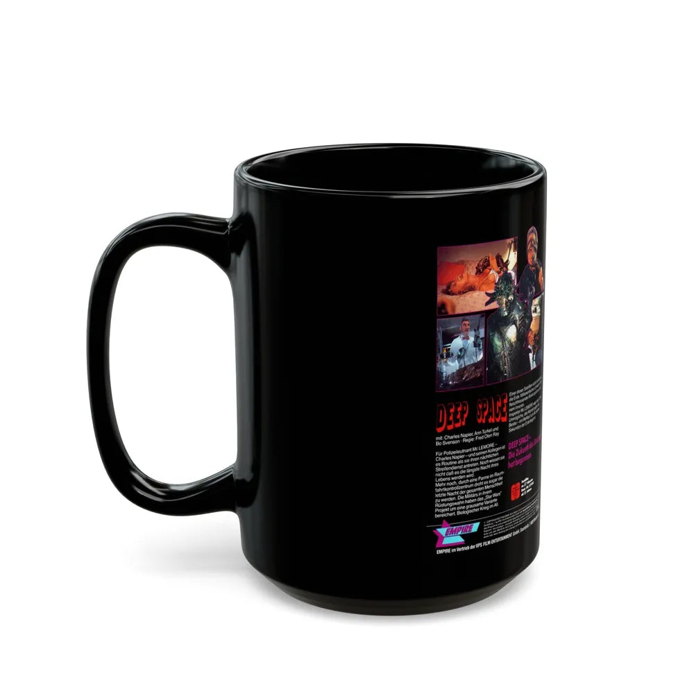 DEEP SPACE (VHS COVER) - Black Coffee Mug-Go Mug Yourself