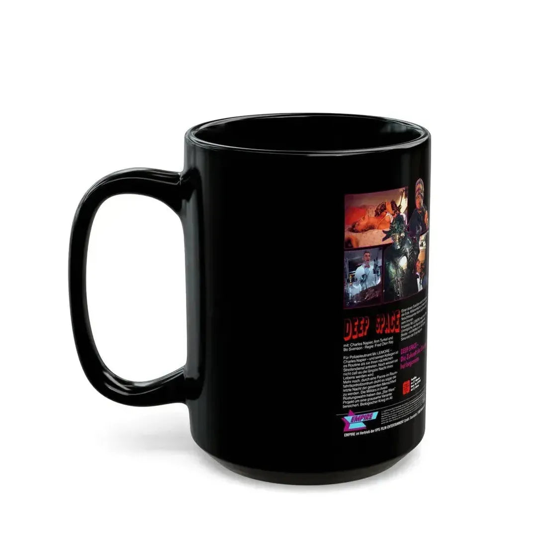 DEEP SPACE (VHS COVER) - Black Coffee Mug - Go Mug Yourself