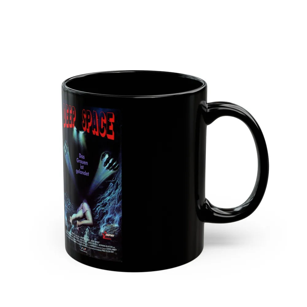 DEEP SPACE (VHS COVER) - Black Coffee Mug-Go Mug Yourself