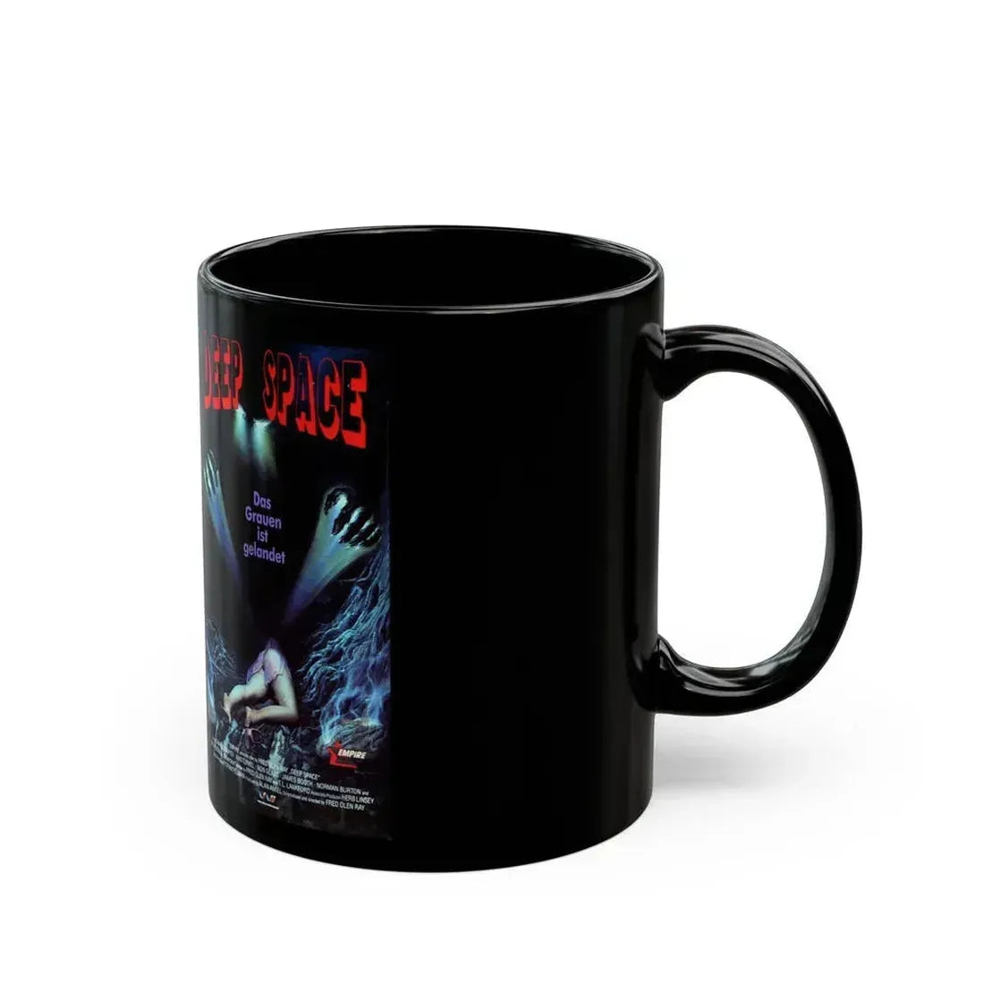 DEEP SPACE (VHS COVER) - Black Coffee Mug - Go Mug Yourself