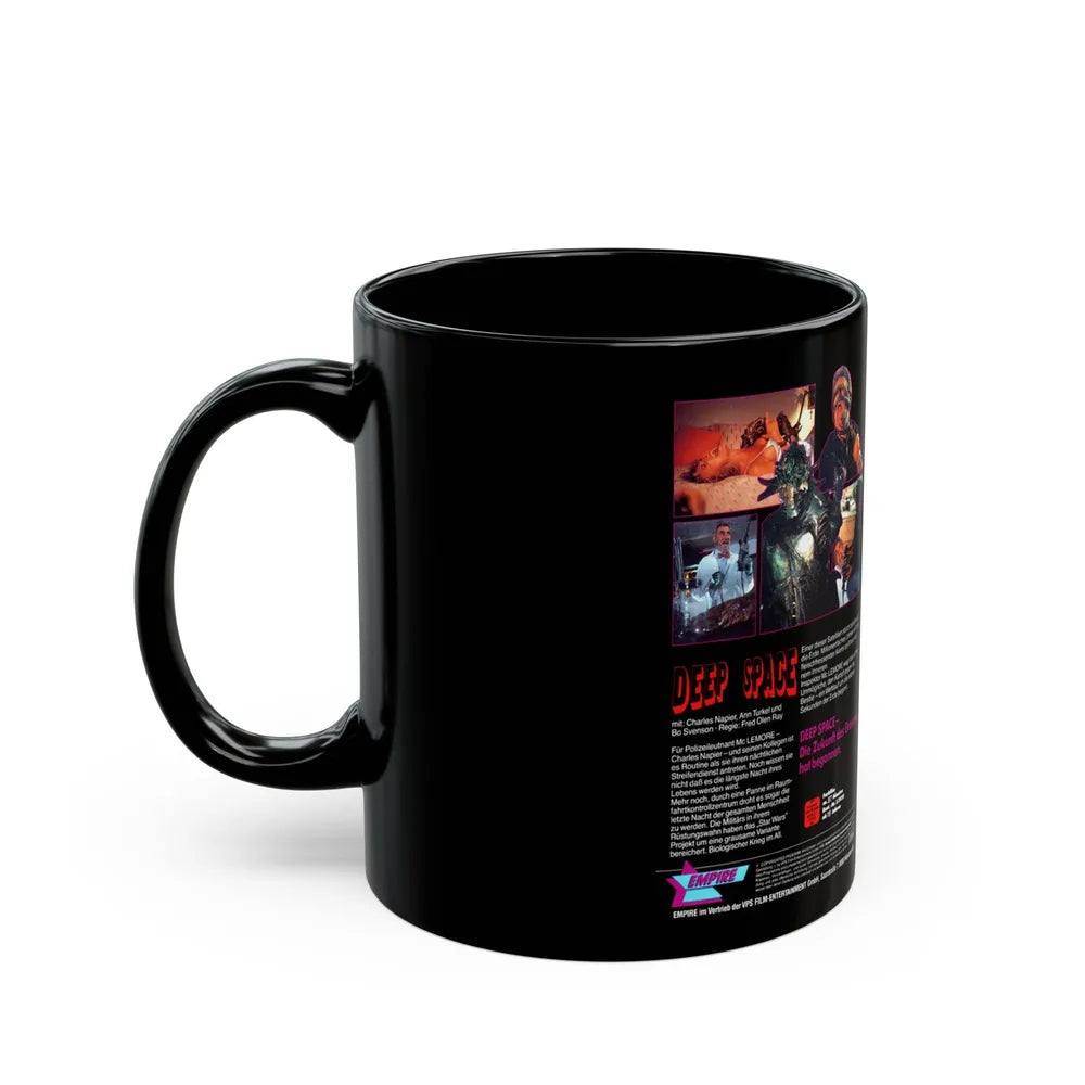 DEEP SPACE (VHS COVER) - Black Coffee Mug-Go Mug Yourself