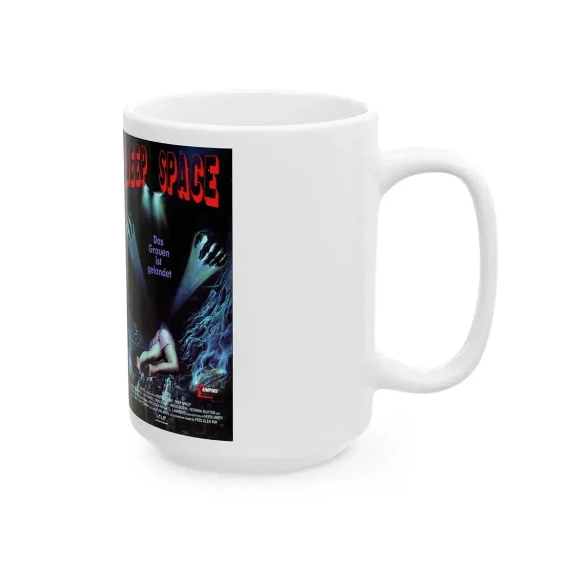 DEEP SPACE (VHS COVER) - White Coffee Mug - Go Mug Yourself