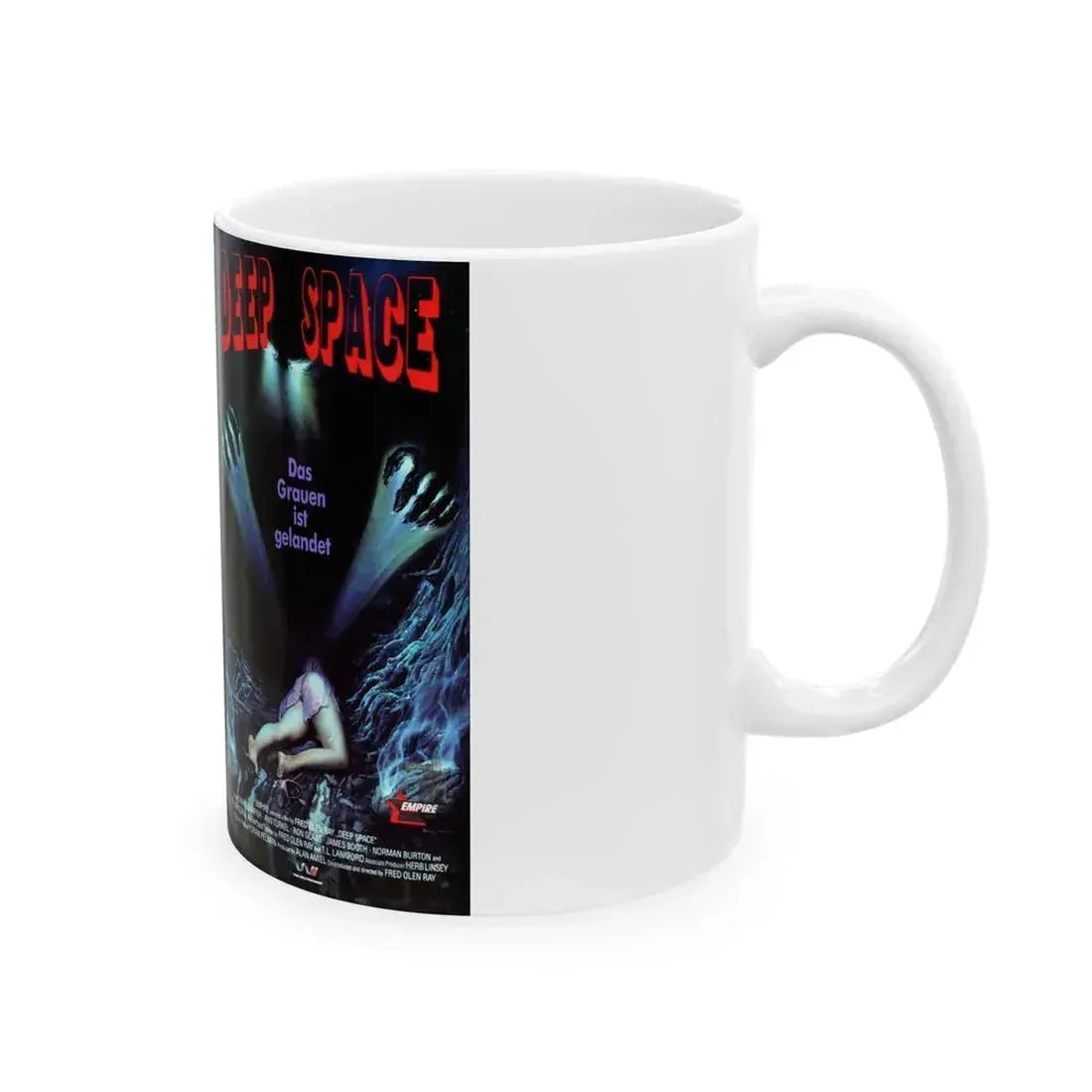 DEEP SPACE (VHS COVER) - White Coffee Mug - Go Mug Yourself