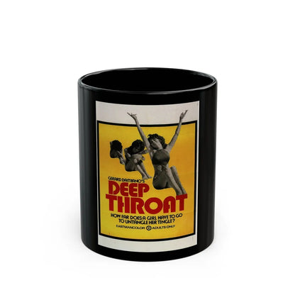 DEEP THROAT (2) 1972 Movie Poster - Black Coffee Mug-11oz-Go Mug Yourself