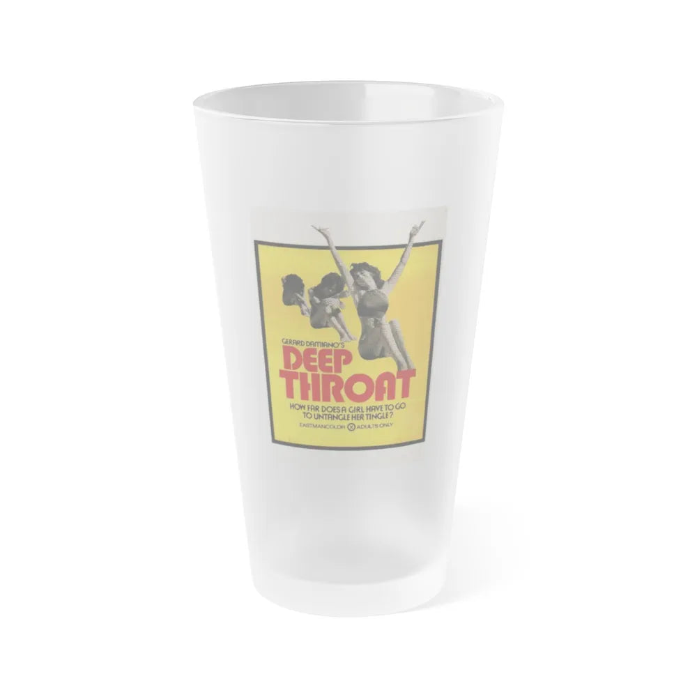 DEEP THROAT (2) 1972 Movie Poster - Frosted Pint Glass 16oz-16oz-Frosted-Go Mug Yourself