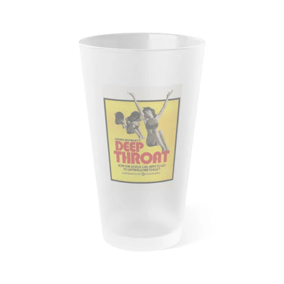 DEEP THROAT (2) 1972 Movie Poster - Frosted Pint Glass 16oz-16oz-Frosted-Go Mug Yourself