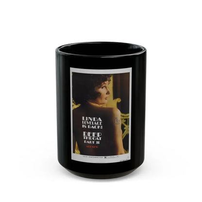 DEEP THROAT PART II 1974 Movie Poster - Black Coffee Mug 15oz - Go Mug Yourself