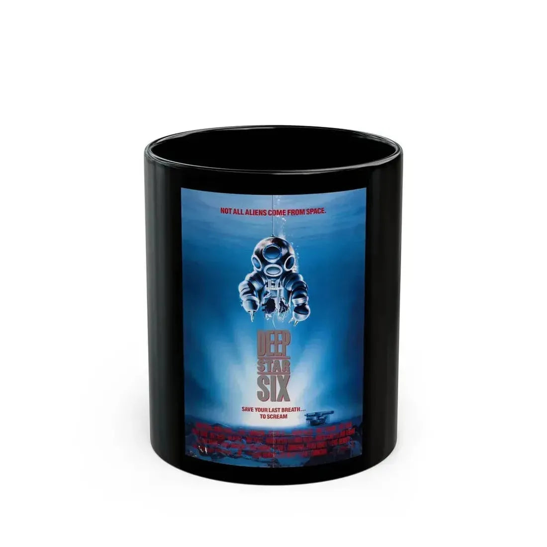 DEEPSTAR SIX 1989 Movie Poster - Black Coffee Mug 11oz - Go Mug Yourself