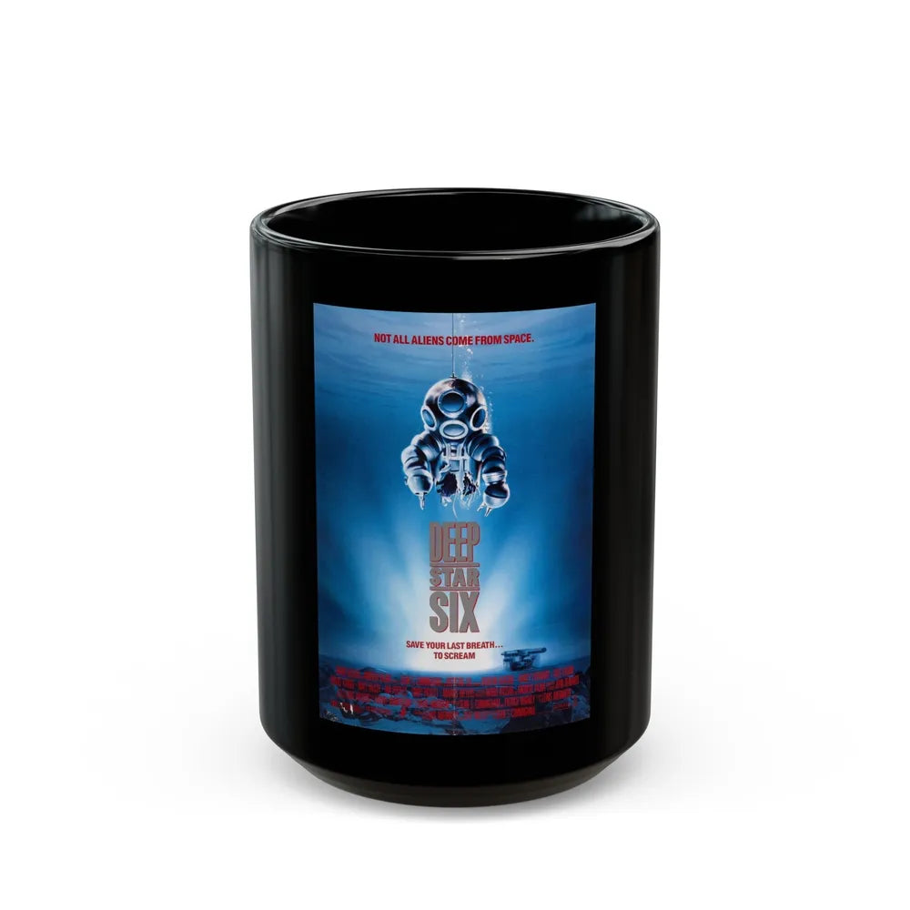 DEEPSTAR SIX 1989 Movie Poster - Black Coffee Mug-15oz-Go Mug Yourself