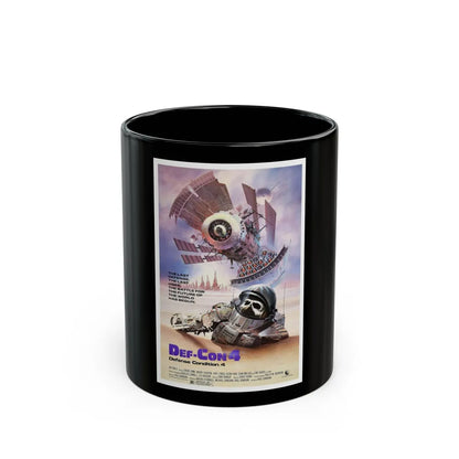 DEF CON 4 1985 Movie Poster - Black Coffee Mug-11oz-Go Mug Yourself