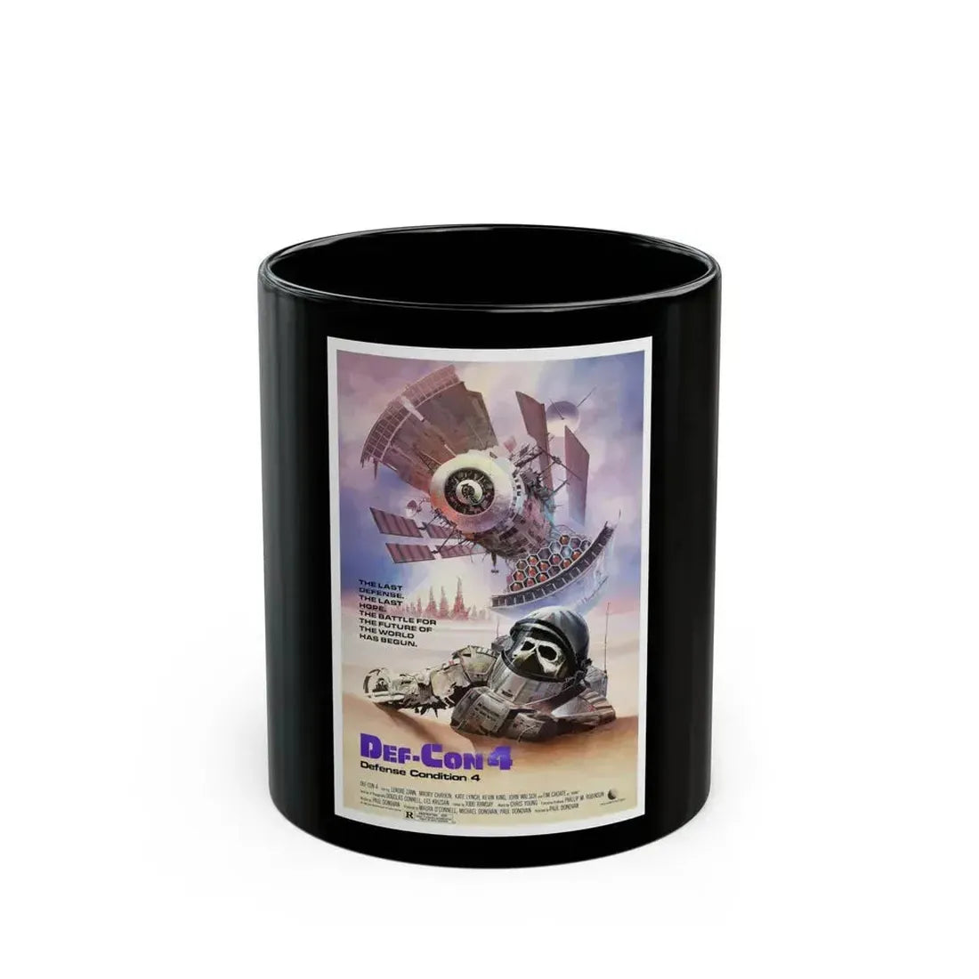 DEF CON 4 1985 Movie Poster - Black Coffee Mug 11oz - Go Mug Yourself