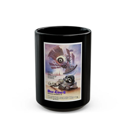 DEF CON 4 1985 Movie Poster - Black Coffee Mug-15oz-Go Mug Yourself