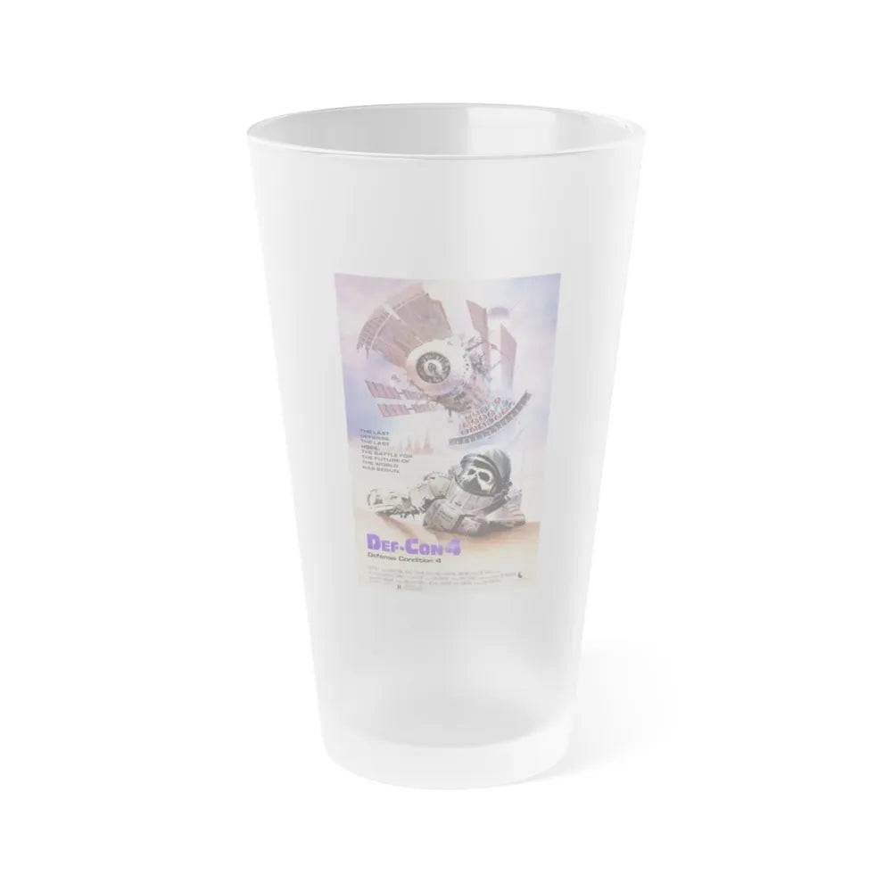 DEF CON 4 1985 Movie Poster - Frosted Pint Glass 16oz-16oz-Frosted-Go Mug Yourself