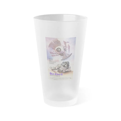 DEF CON 4 1985 Movie Poster - Frosted Pint Glass 16oz-16oz-Frosted-Go Mug Yourself