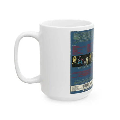 DEF LEPPARD LIVE IN THE ROUND IN YOUR FACE LIVE (VHS COVER) - White Coffee Mug - Go Mug Yourself
