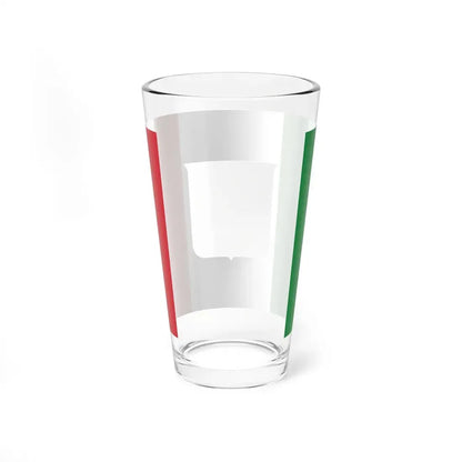 Defaced Italian flag (Italy) Pint Glass 16oz - Go Mug Yourself