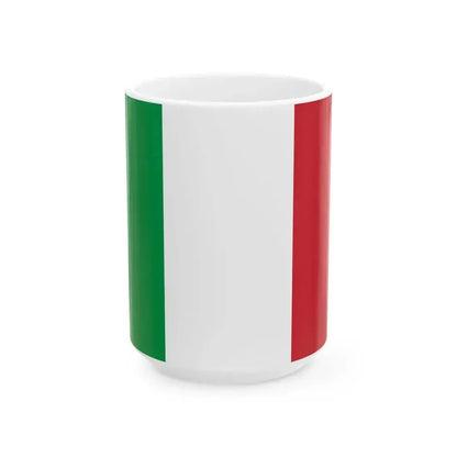 Defaced Italian flag (Italy) White Coffee Mug 15oz - Go Mug Yourself