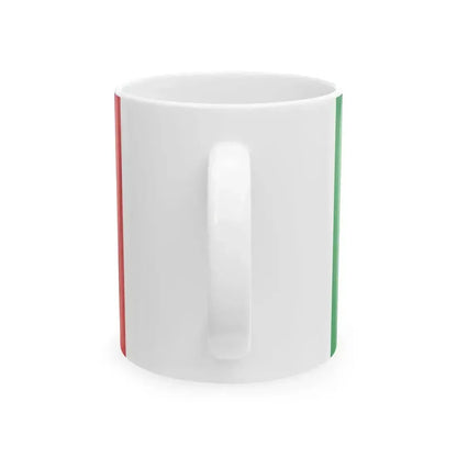 Defaced Italian flag (Italy) White Coffee Mug - Go Mug Yourself