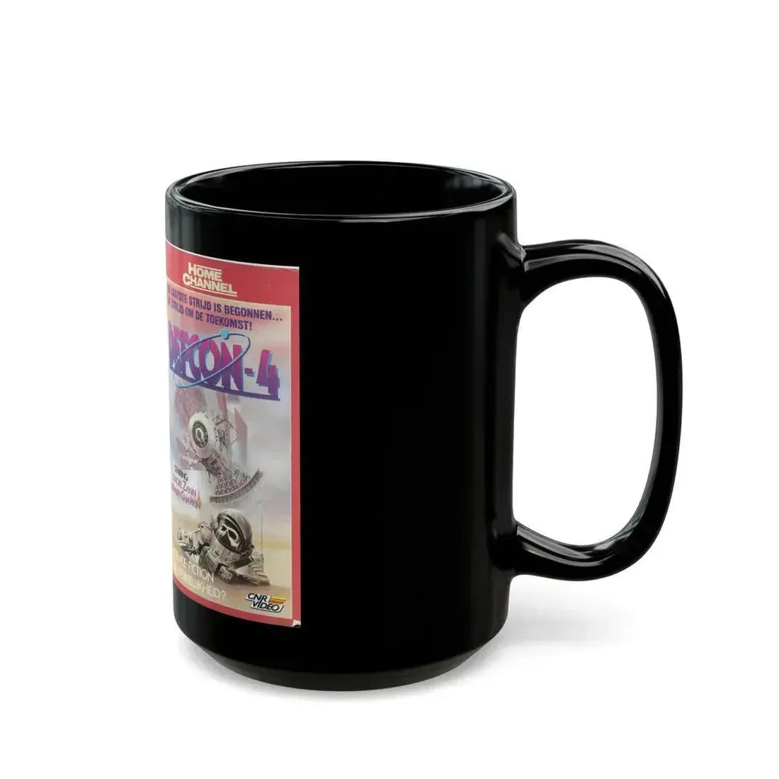 DEFCON 4 (VHS COVER) - Black Coffee Mug - Go Mug Yourself
