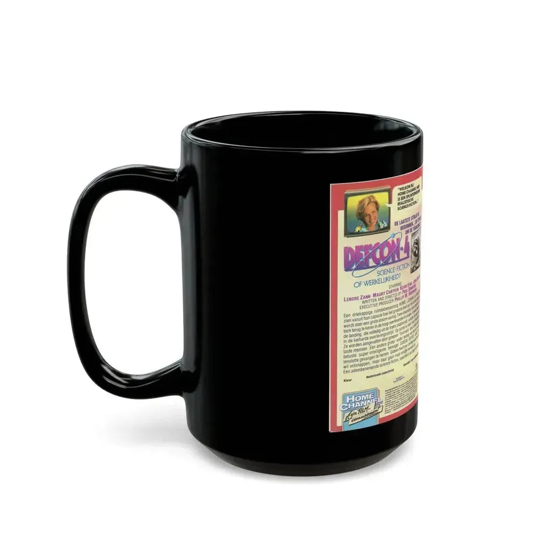 DEFCON 4 (VHS COVER) - Black Coffee Mug - Go Mug Yourself