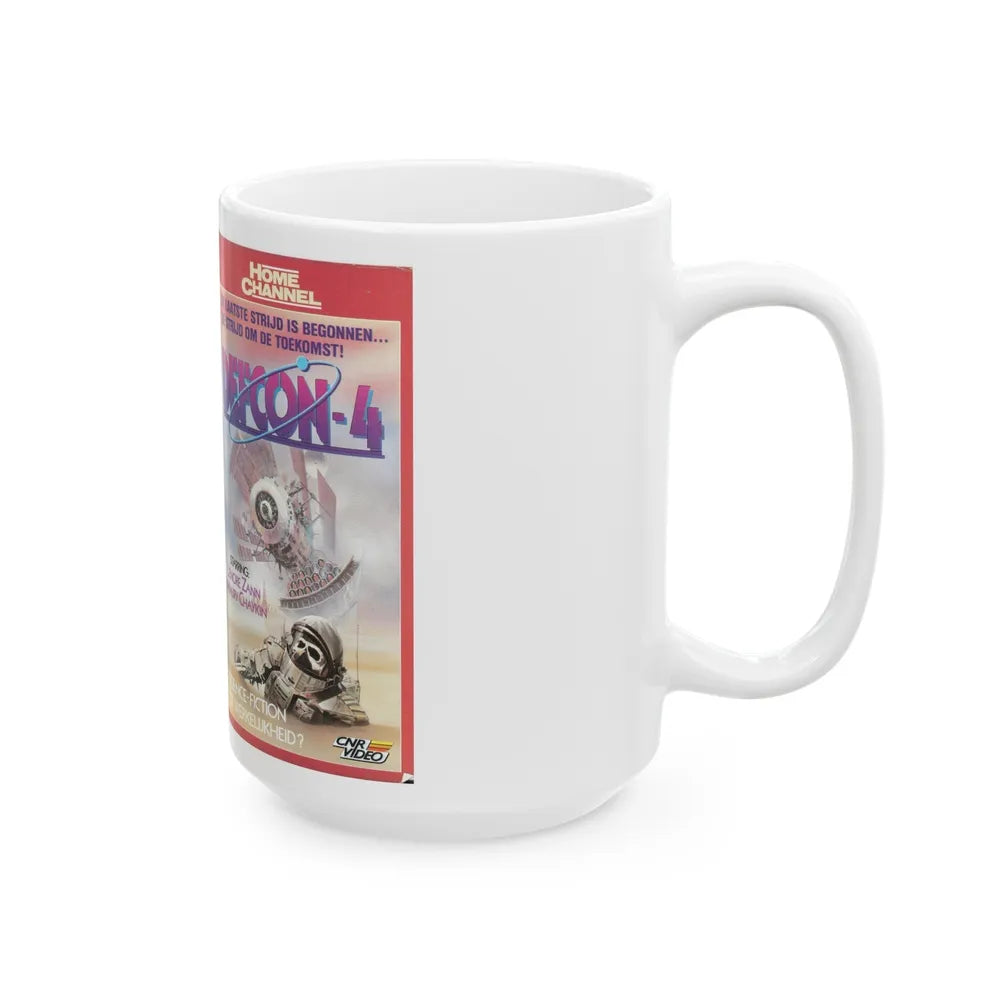 DEFCON 4 (VHS COVER) - White Coffee Mug-Go Mug Yourself