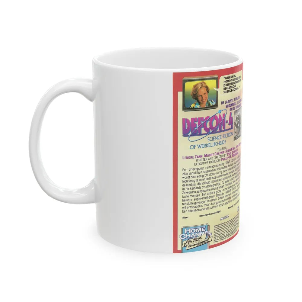 DEFCON 4 (VHS COVER) - White Coffee Mug-Go Mug Yourself