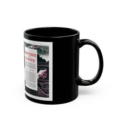 Defender of the Damned, True Magazine, August 1952 - Black Coffee Mug - Go Mug Yourself