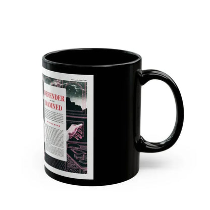 Defender of the Damned, True Magazine, August 1952 - Black Coffee Mug - Go Mug Yourself