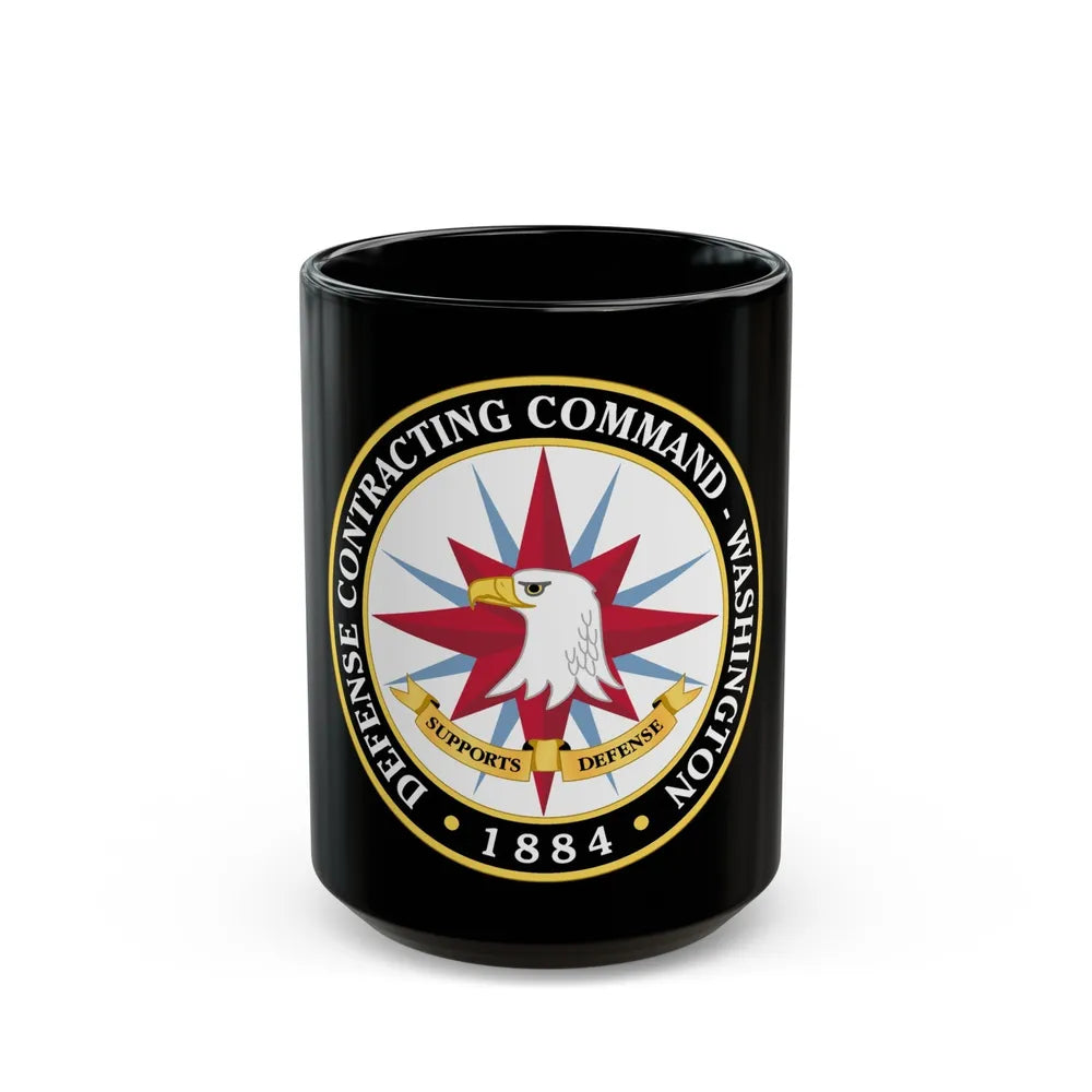 Defense Contracting Command Washington (U.S. Army) Black Coffee Mug-15oz-Go Mug Yourself