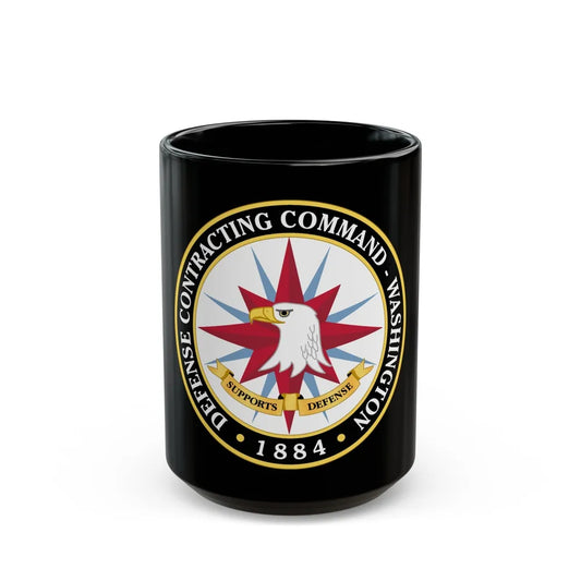 Defense Contracting Command Washington (U.S. Army) Black Coffee Mug-15oz-Go Mug Yourself