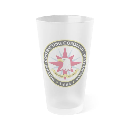 Defense Contracting Command Washington (U.S. Army) Frosted Pint Glass 16oz-Go Mug Yourself