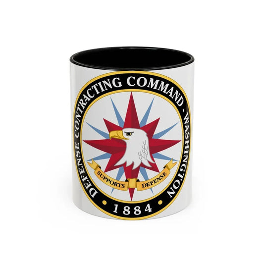 Defense Contracting Command Washington (U.S. Army) Accent Coffee Mug 11oz Black - Go Mug Yourself