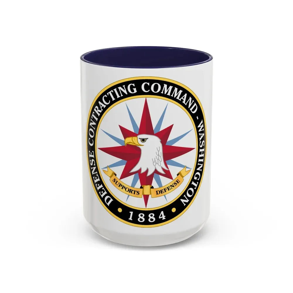 Defense Contracting Command Washington (U.S. Army) Accent Coffee Mug 15oz Navy - Go Mug Yourself