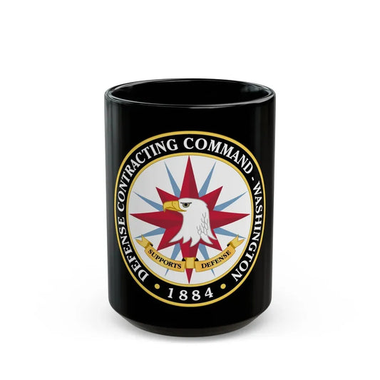 Defense Contracting Command Washington (U.S. Army) Black Coffee Mug 15oz - Go Mug Yourself
