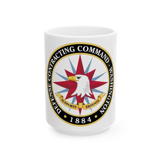 Defense Contracting Command Washington (U.S. Army) White Coffee Mug 15oz - Go Mug Yourself