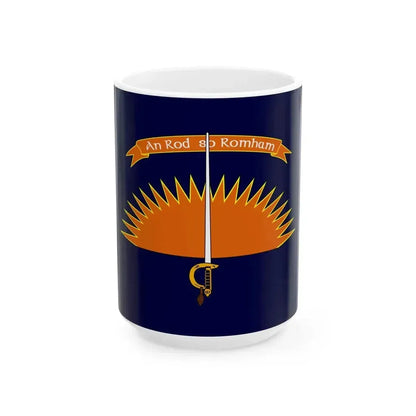 Defense Forces Cadet Colours Ireland (Ireland) White Coffee Mug 15oz - Go Mug Yourself