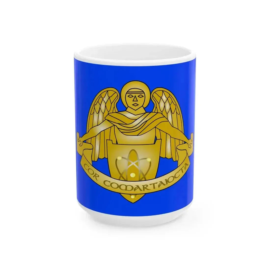 Defense Forces Communications and Information Services Corps Flag Ireland (Ireland) White Coffee Mug 15oz - Go Mug Yourself