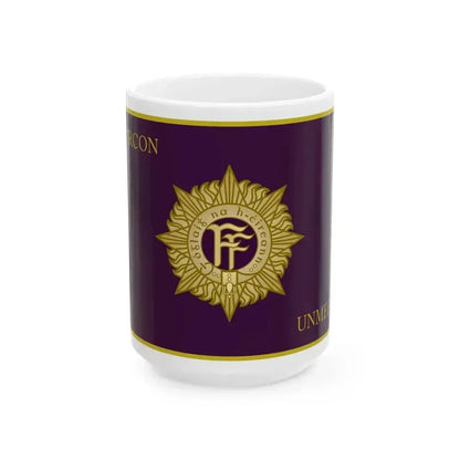 Defense Forces Ireland Flag UNMEE (Ireland) White Coffee Mug 15oz - Go Mug Yourself