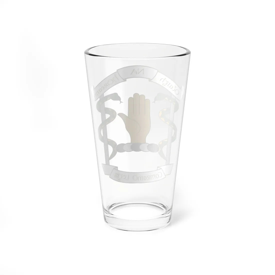 Defense Forces Medical Corps Emblem Ireland (Ireland) (Coat of Arms) Pint Glass 16oz - Go Mug Yourself