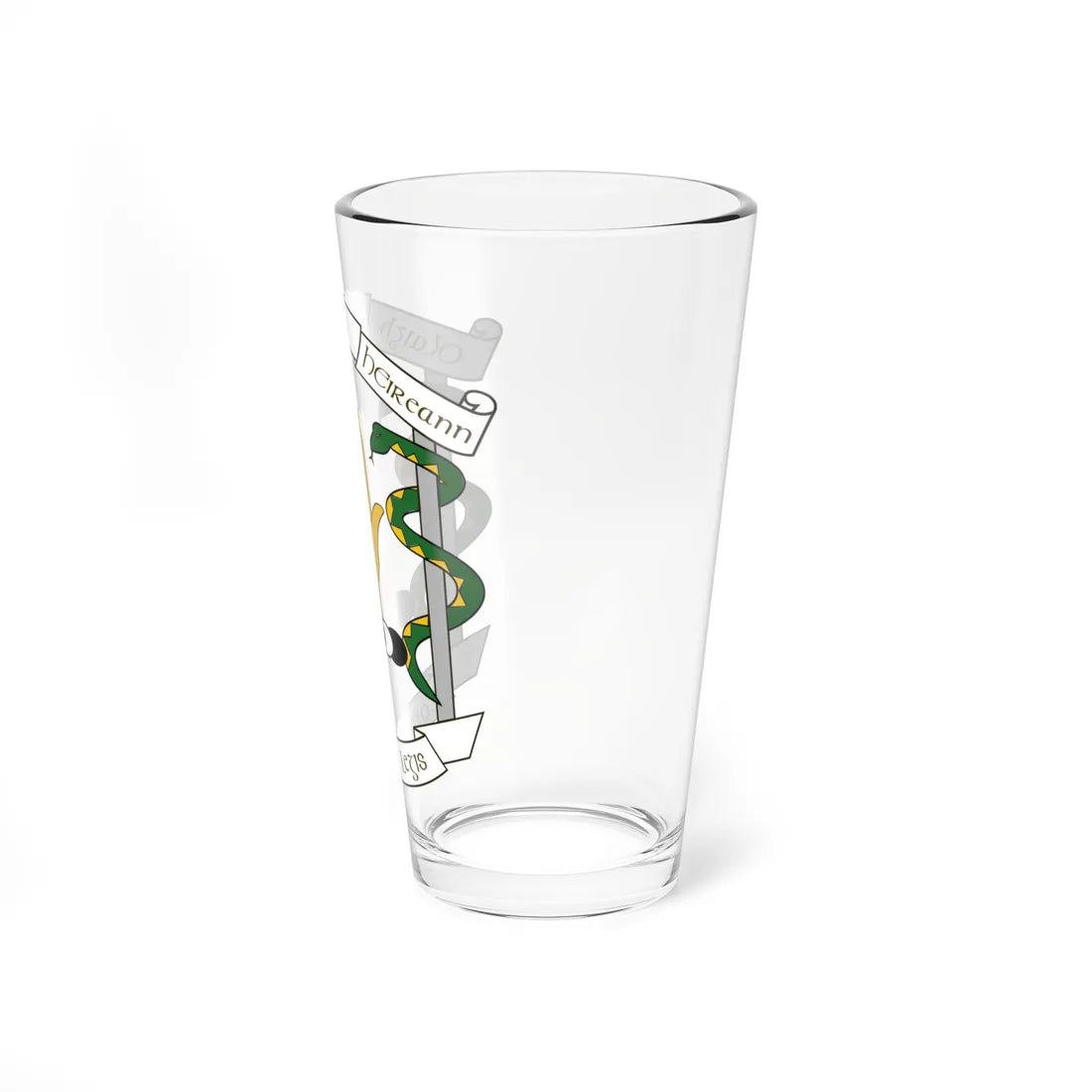 Defense Forces Medical Corps Emblem Ireland (Ireland) (Coat of Arms) Pint Glass 16oz - Go Mug Yourself