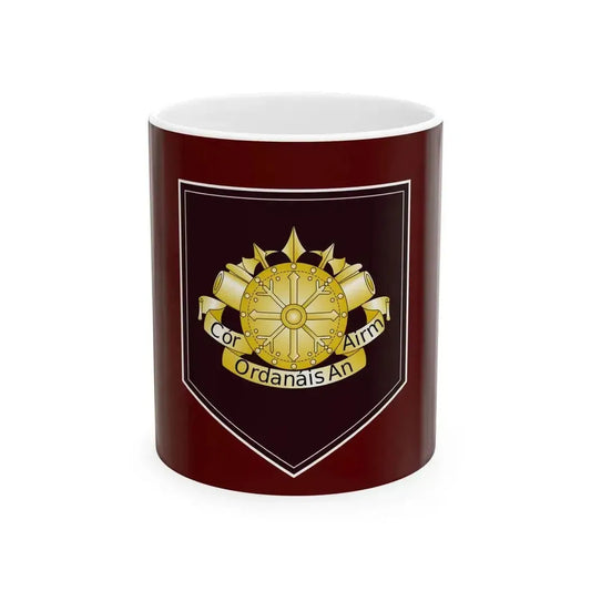 Defense Forces Ordnance Corps Flag Ireland (Ireland) White Coffee Mug 11oz - Go Mug Yourself