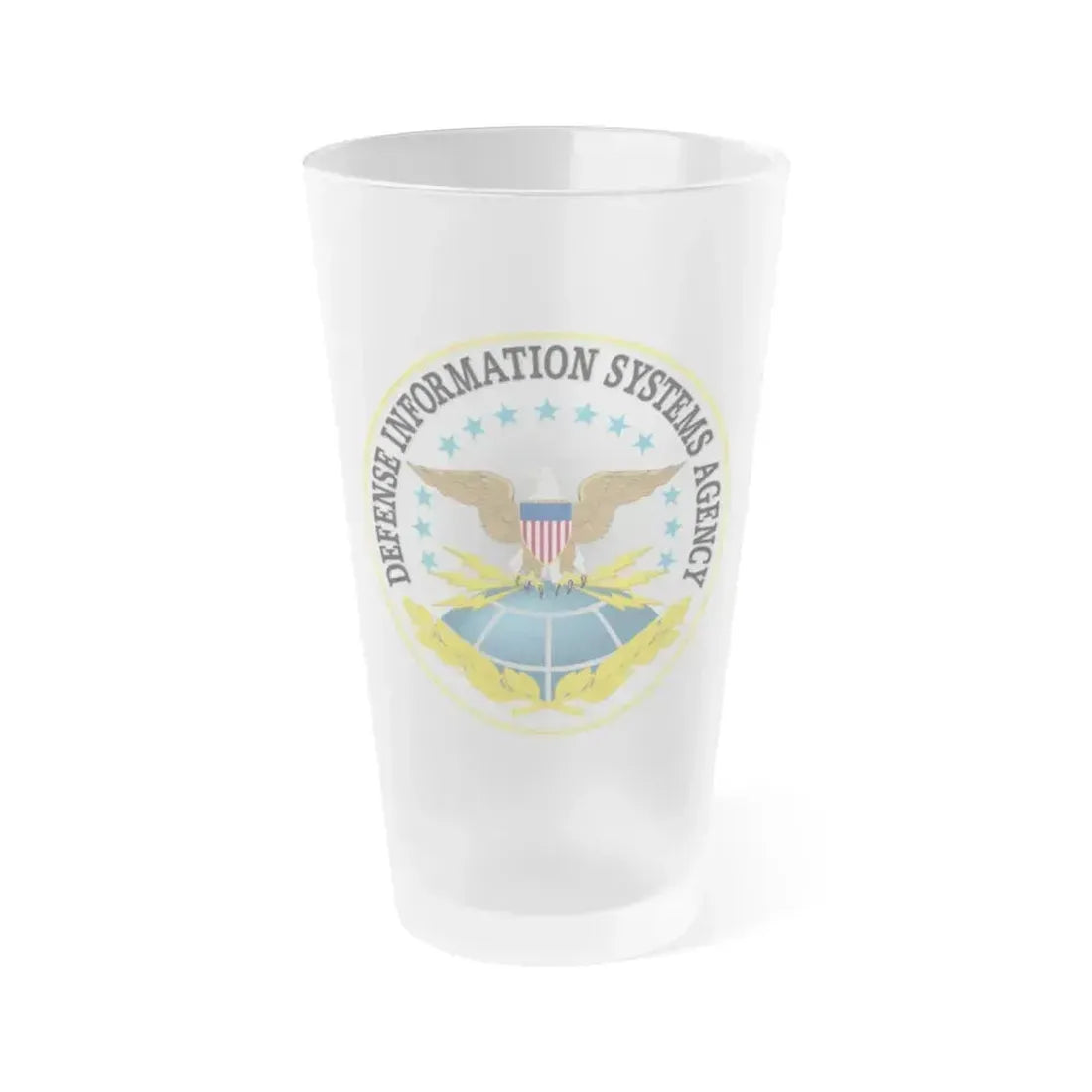 Defense Information Systems Agency DISA - Frosted Pint Glass 16oz 16oz Frosted - Go Mug Yourself