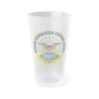 Defense Information Systems Agency DISA - Frosted Pint Glass 16oz 16oz Frosted - Go Mug Yourself