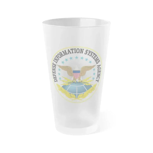 Defense Information Systems Agency DISA - Frosted Pint Glass 16oz 16oz Frosted - Go Mug Yourself