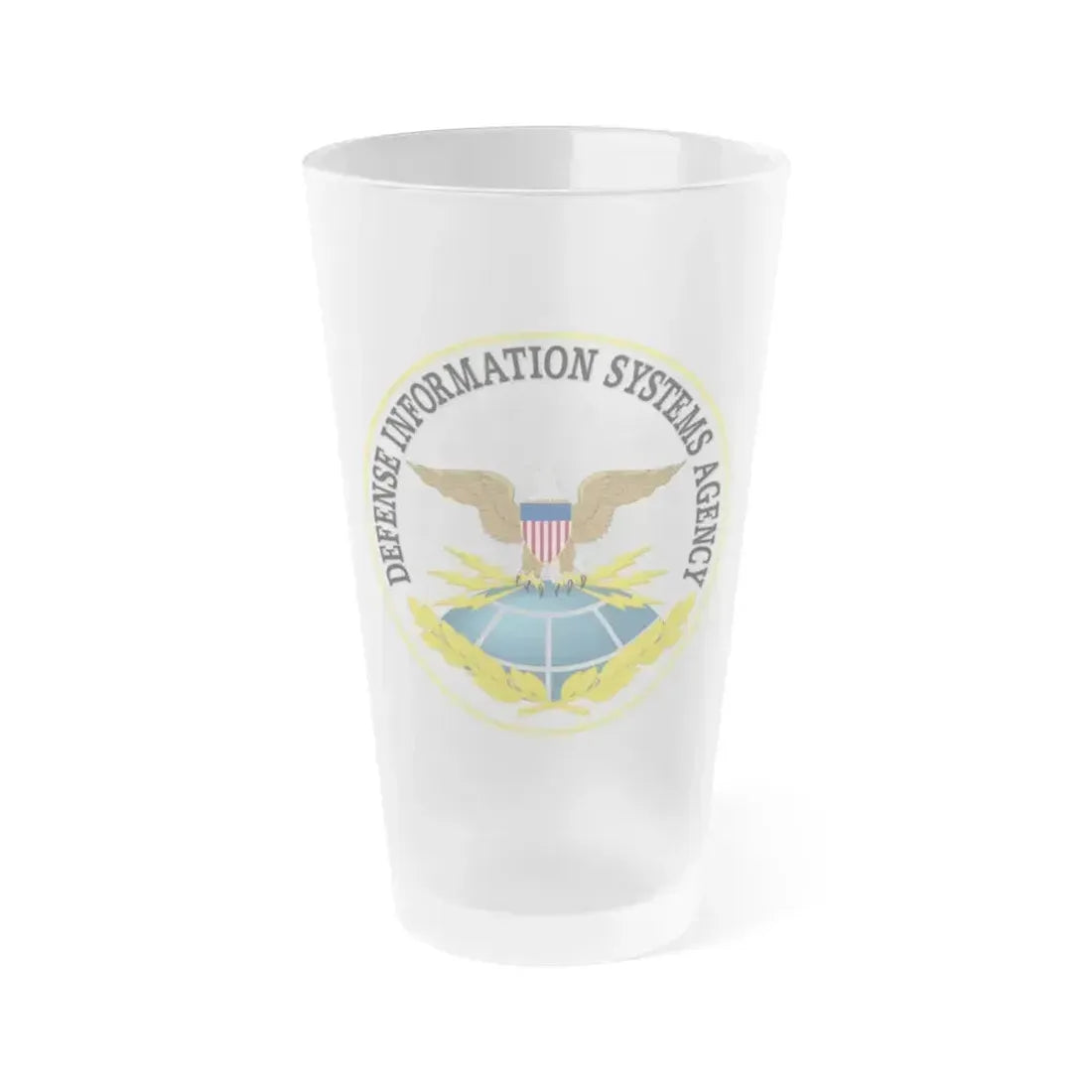 Defense Information Systems Agency - Frosted Pint Glass 16oz 16oz Frosted - Go Mug Yourself