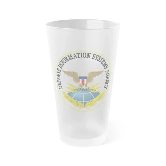 Defense Information Systems Agency - Frosted Pint Glass 16oz 16oz Frosted - Go Mug Yourself