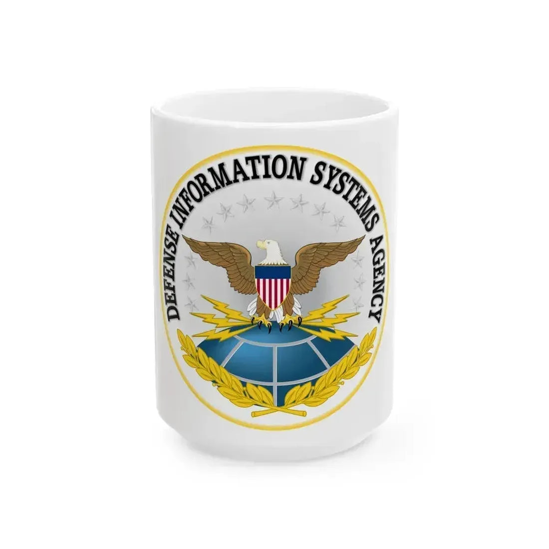 Defense Information Systems Agency - White Coffee Mug 15oz - Go Mug Yourself