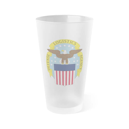 Defense Logistics Agency (U.S. Army) Frosted Pint Glass 16oz-Go Mug Yourself